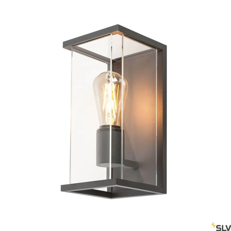 Quadrulo E27 Außen-Wandlampe Anthrazit