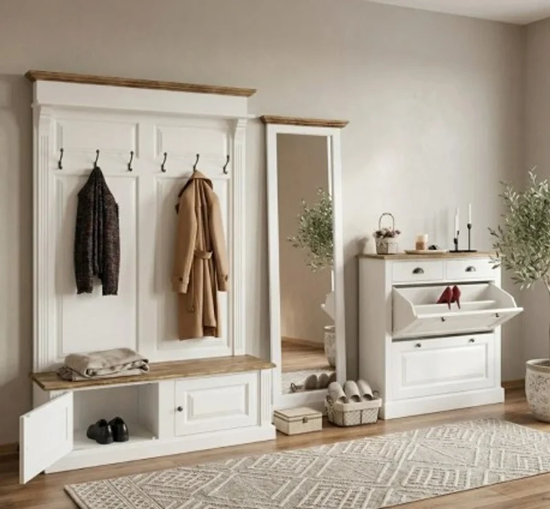 Casa Padrino Möbel Set im Landhausstil, 140 x 41 x 210 cm