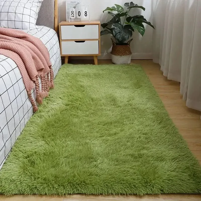 Zacht Hoogpolig Vloerkleed voor Woonkamer Slaapkamer Lounge Modern Decoratief Wollig Tapijt Antislip | Sansoti