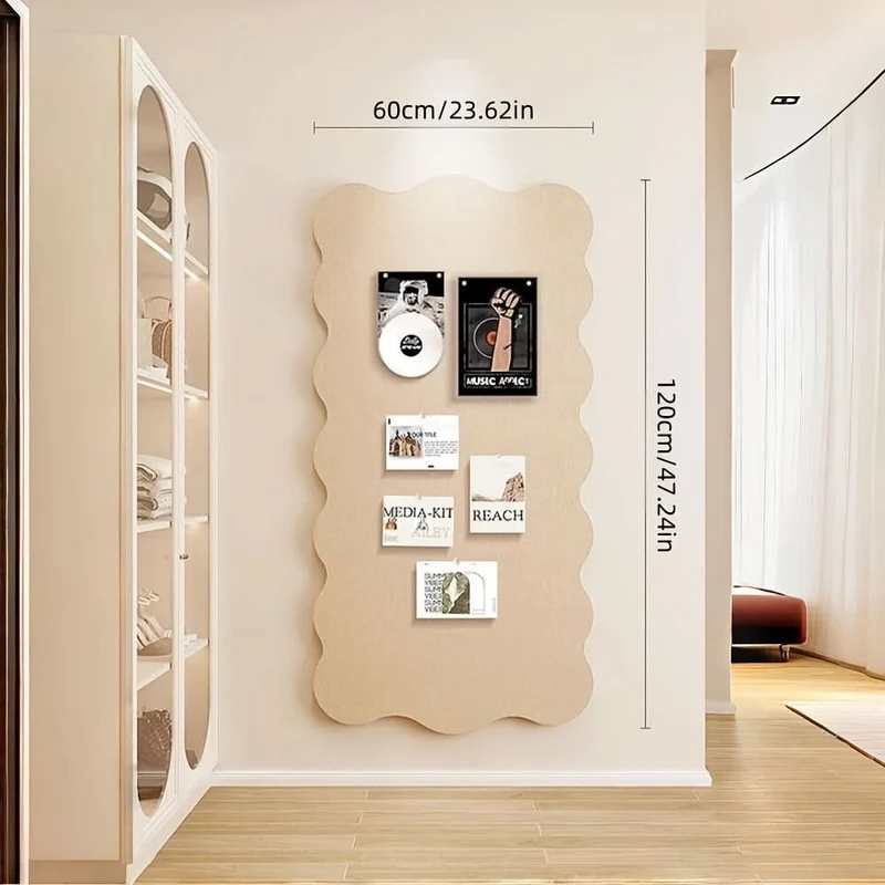 Vilten Prikbord Decoratief 60x120cm met Punaises voor Kantoor Thuiswerken Creatieve Ruimtes Muurbehang | Sansoti