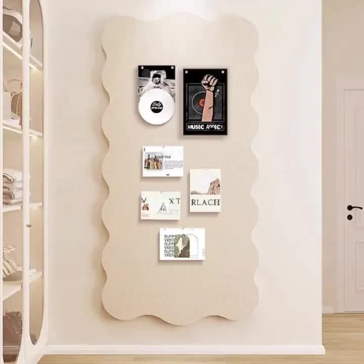 Vilten Prikbord Decoratief 60x120cm met Punaises voor Kantoor Thuiswerken Creatieve Ruimtes Muurbehang | Sansoti