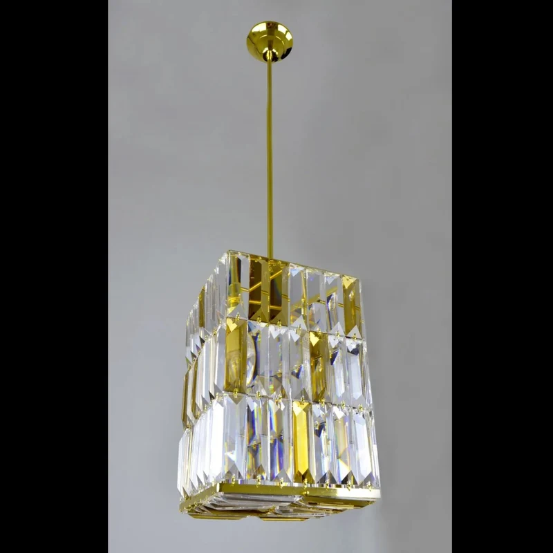 Casa Padrino Luxus Barock Kristall Wandleuchte Gold 16 x 16 x H. 26 cm - Prunkvolle Messing Wandleuchte mit böhmischem Kristallglas - Barock Möbel - Edel & Prunkvoll