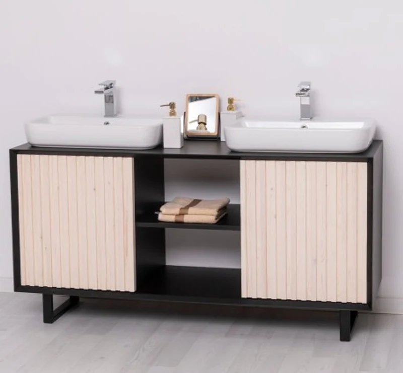 Casa Padrino Waschtisch im Landhausstil mit 2 Türen, 150 x 50 x 76 cm