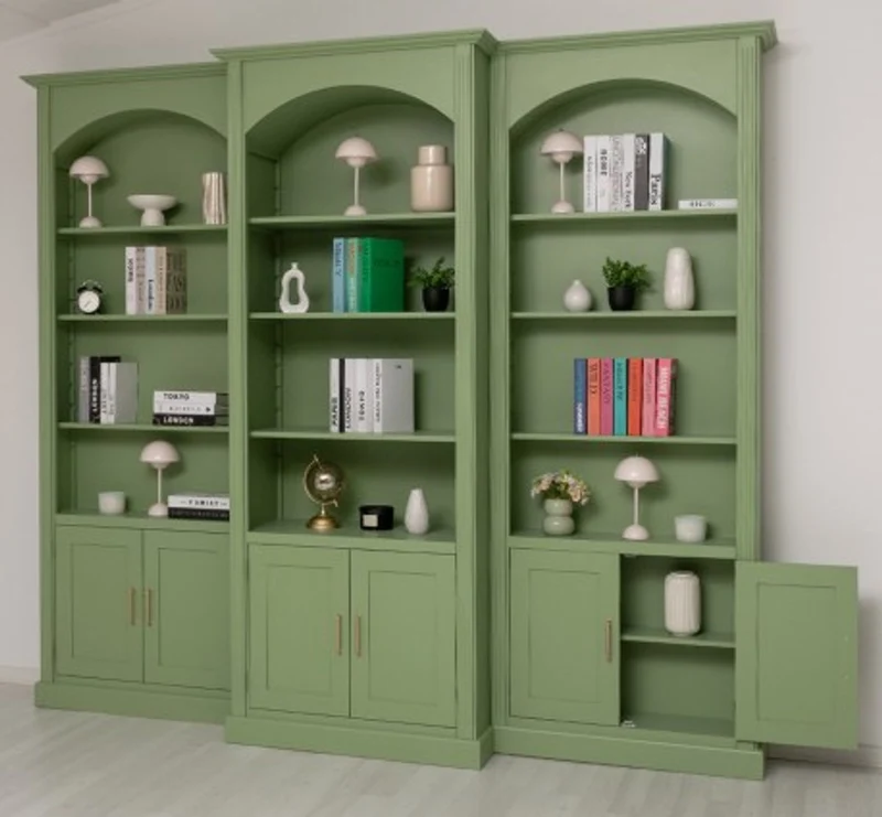 Casa Padrino Bücherregal im Landhausstil, 102 x 30 x 250 cm