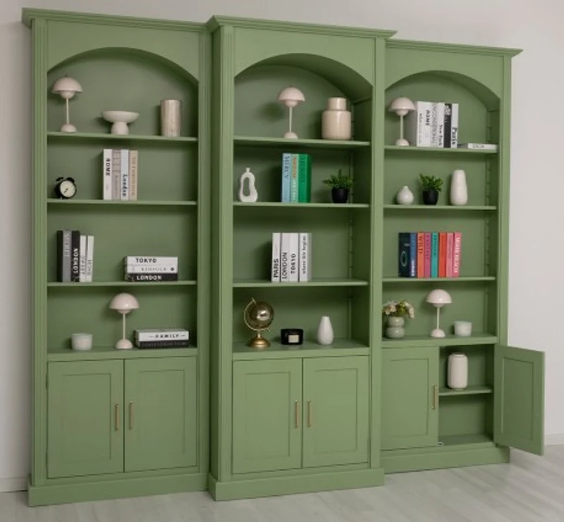 Casa Padrino Bücherregal im Landhausstil, 102 x 30 x 250 cm