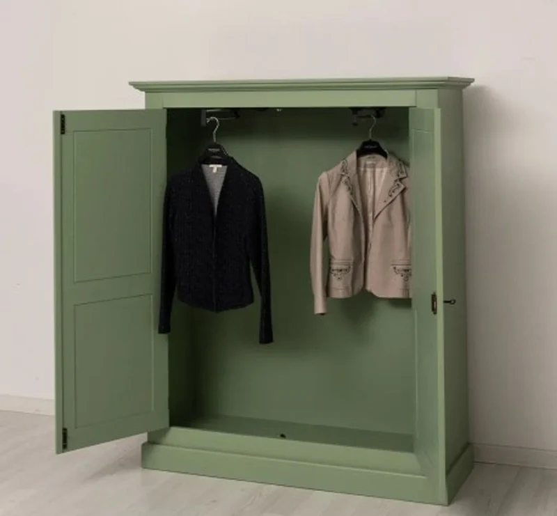 Casa Padrino Kleiderschrank im Landhausstil, 130 x 50 x 155 cm