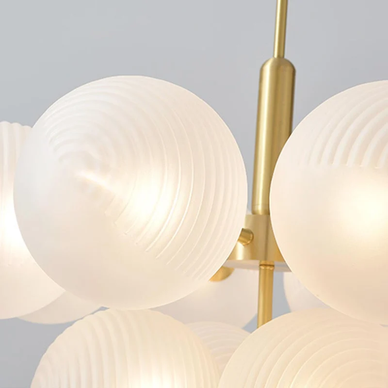 Glazen Bellen Kroonluchter Druiventros Design Hanglamp LED Woonkamer Eetkamer Modern Plafondverlichting Sfeerlampen | Sansoti