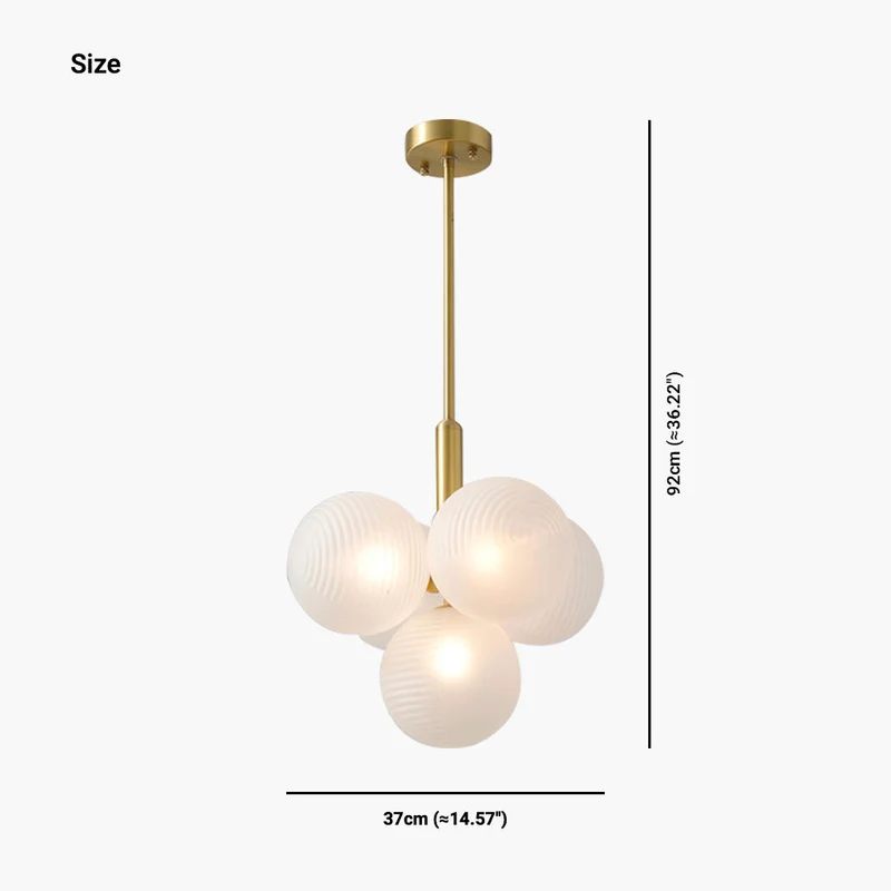 Glazen Bellen Kroonluchter Druiventros Design Hanglamp LED Woonkamer Eetkamer Modern Plafondverlichting Sfeerlampen | Sansoti