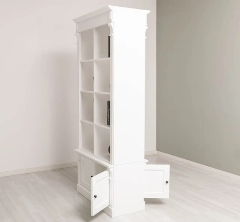 Casa Padrino Bücherregal im Landhausstil, 90 x 53 x 220 cm