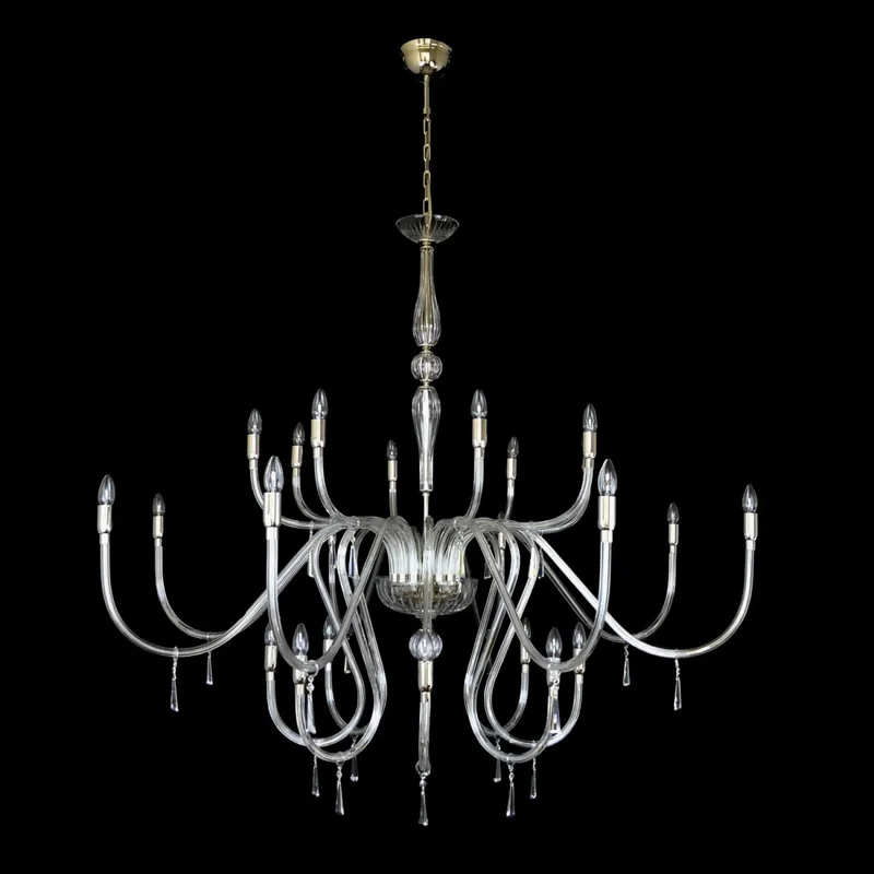 Casa Padrino Luxus Barock Kristall Kronleuchter Silber Ø 160 x H. 140 cm - Prunkvolle Messing Kronleuchter mit böhmischem Kristallglas - Barock Möbel - Edel & Prunkvoll