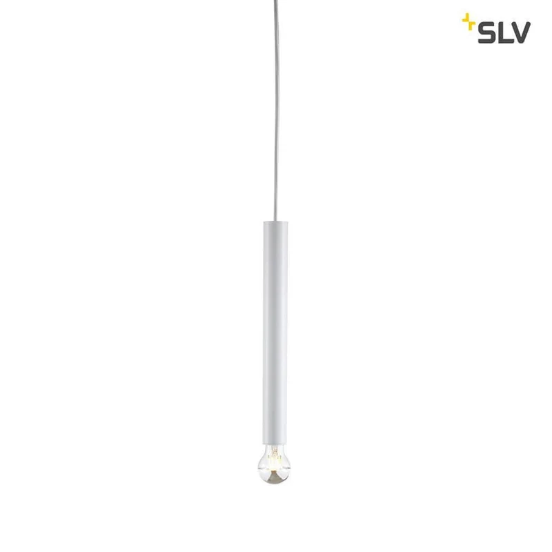 Fitu Pendelleuchte E27 Weiß mit offenen Kabelende