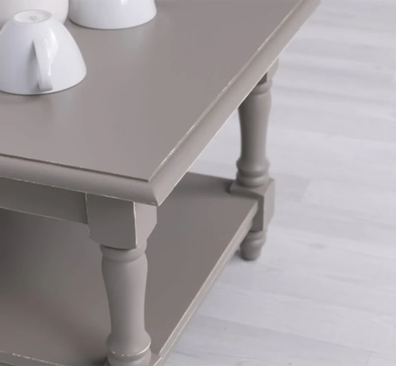 Casa Padrino Couchtisch im Landhausstil, 65 x 65 x 45 cm