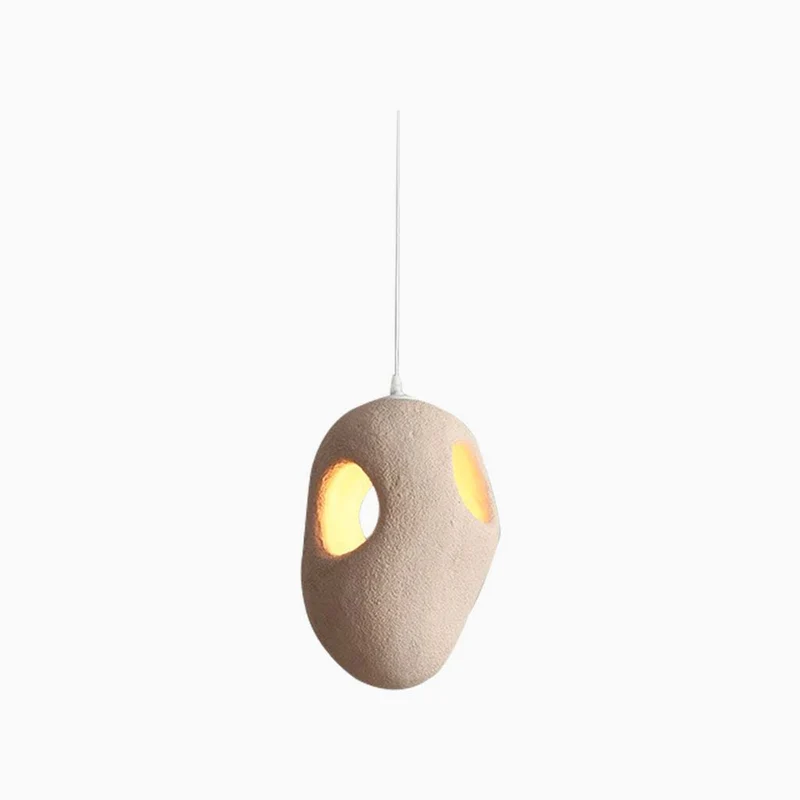 Hanglamp Polystyreen Beige Organische Vorm LED Instelbaar Licht Scandinavisch Minimalistisch Eetkamer | Sansoti