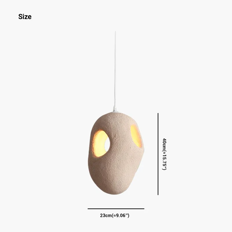 Hanglamp Polystyreen Beige Organische Vorm LED Instelbaar Licht Scandinavisch Minimalistisch Eetkamer | Sansoti