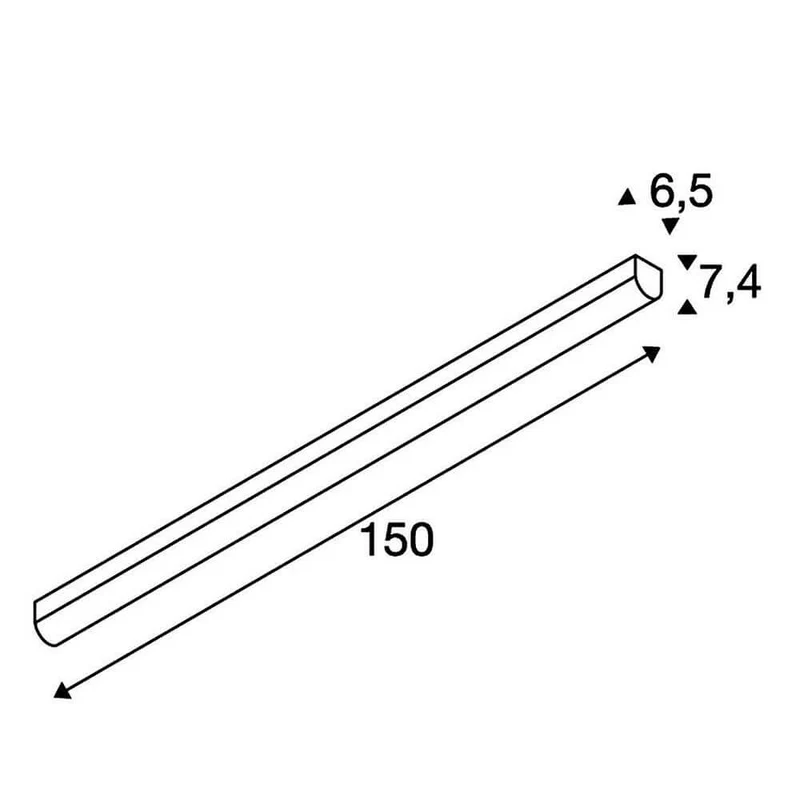 LED Aufbauleuchte Bena 150 4400lm 3000K Weiß
