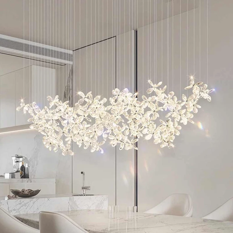 Ceiling Light Chandelier Luxury Crystal Butterfly LED