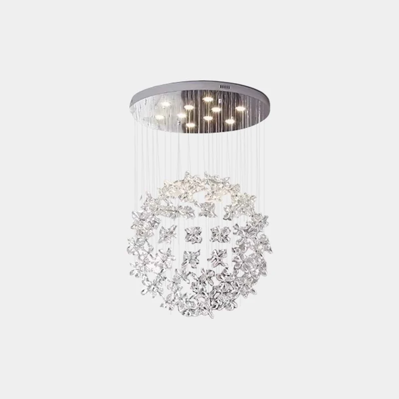 Ceiling Light Chandelier Luxury Crystal Butterfly LED