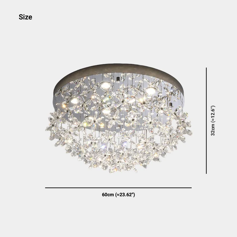 Ceiling Light Chandelier Luxury Crystal Butterfly LED