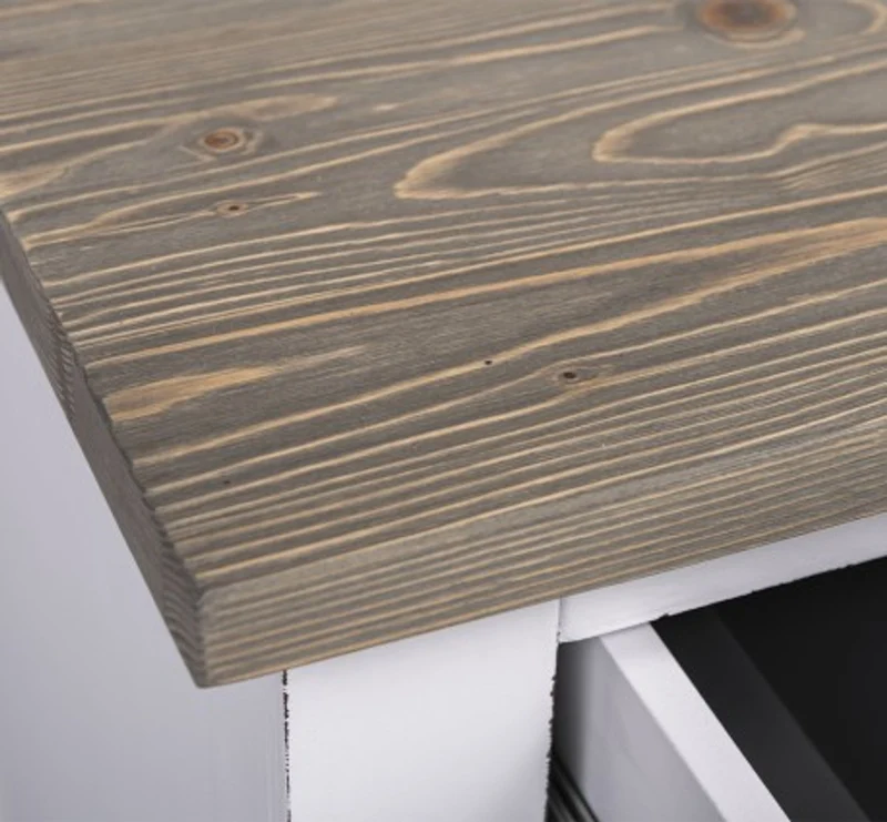 Casa Padrino Küchenschrank im Landhausstil mit 3 Schubladen, 110 x 65 x 90 cm