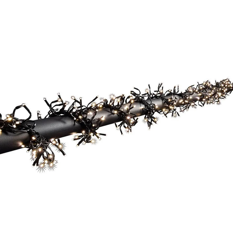 Micro LED Büschelllichterkette Cluster mit 8 Funktionen 1152 Warmweiße Dioden IP44