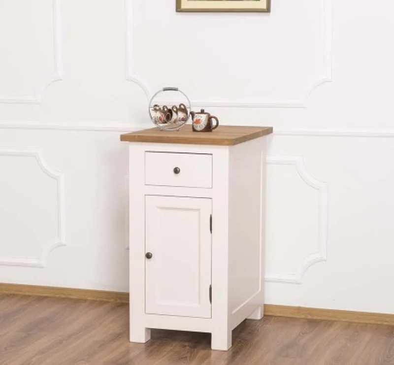 Casa Padrino Küchenschrank im Landhausstil mit 1 Tür und 1 Schublade, 50 x 65 x 90 cm