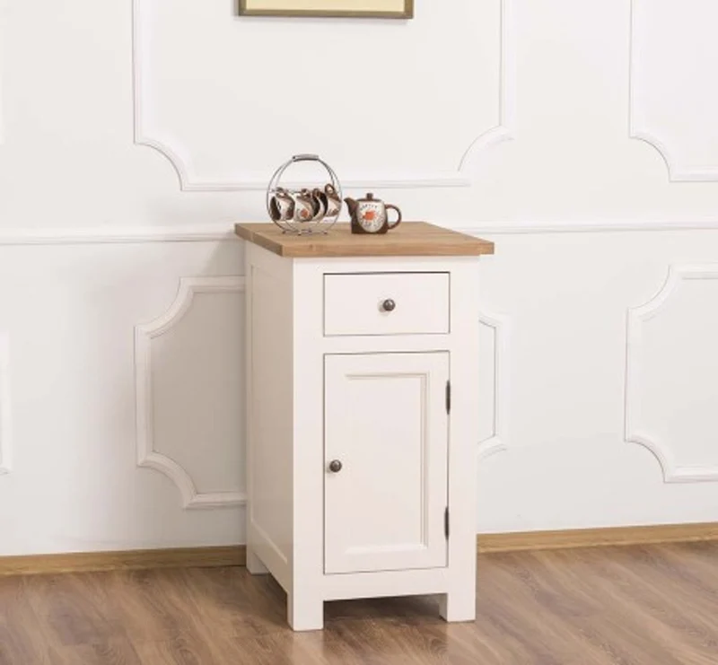 Casa Padrino Küchenschrank im Landhausstil mit 1 Tür und 1 Schublade, 50 x 65 x 90 cm