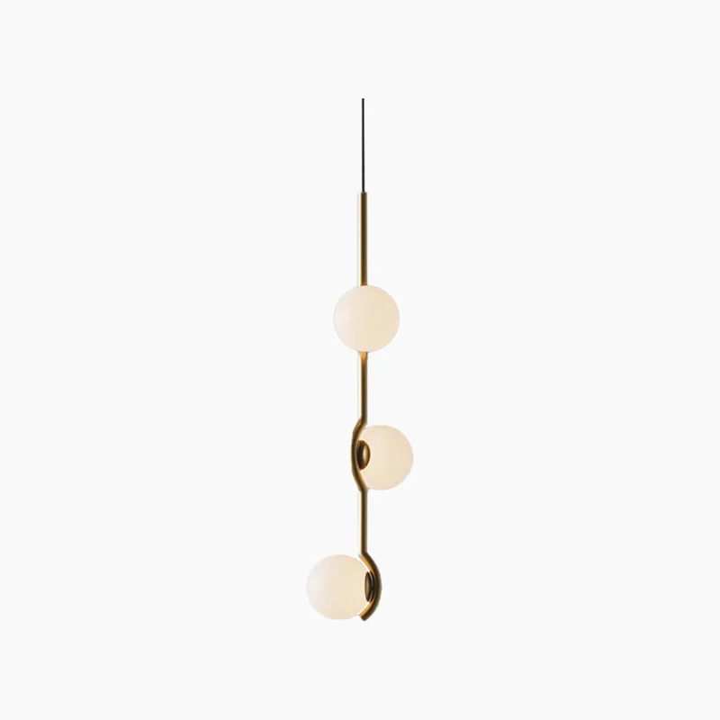 Hanglamp met Glazen Bollen Meerlichts Kroonluchter Zwart Goud Modern Design voor Eetkamer en Woonkamer | Sansoti