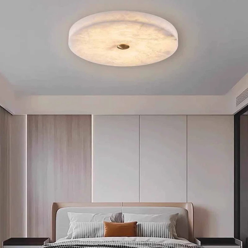 Ronde Marmeren Plafondlamp LED Verstelbaar Licht 3 Kleuren Modern Interieur Woonkamer Slaapkamer Studeerkamer | Sansoti