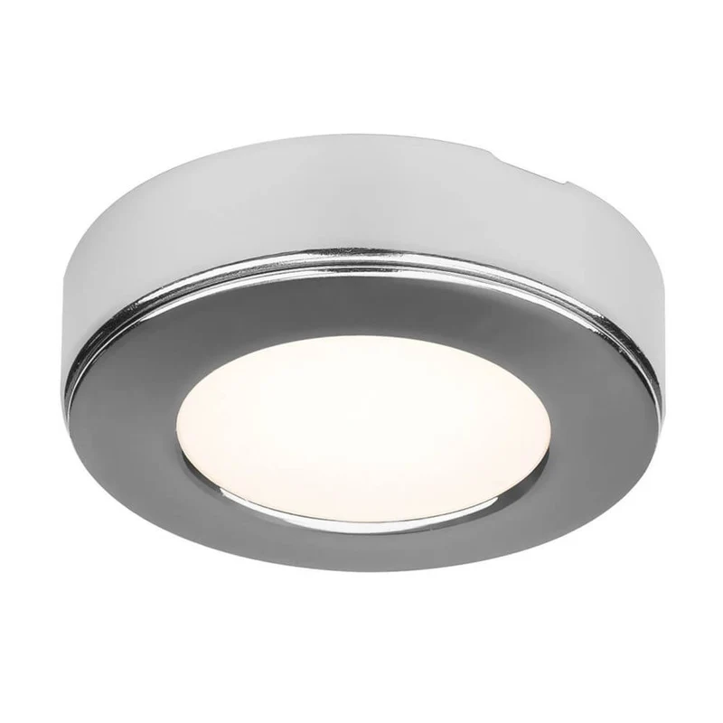 Rundes Einbaugehäuse für 3W Downlight Chrom