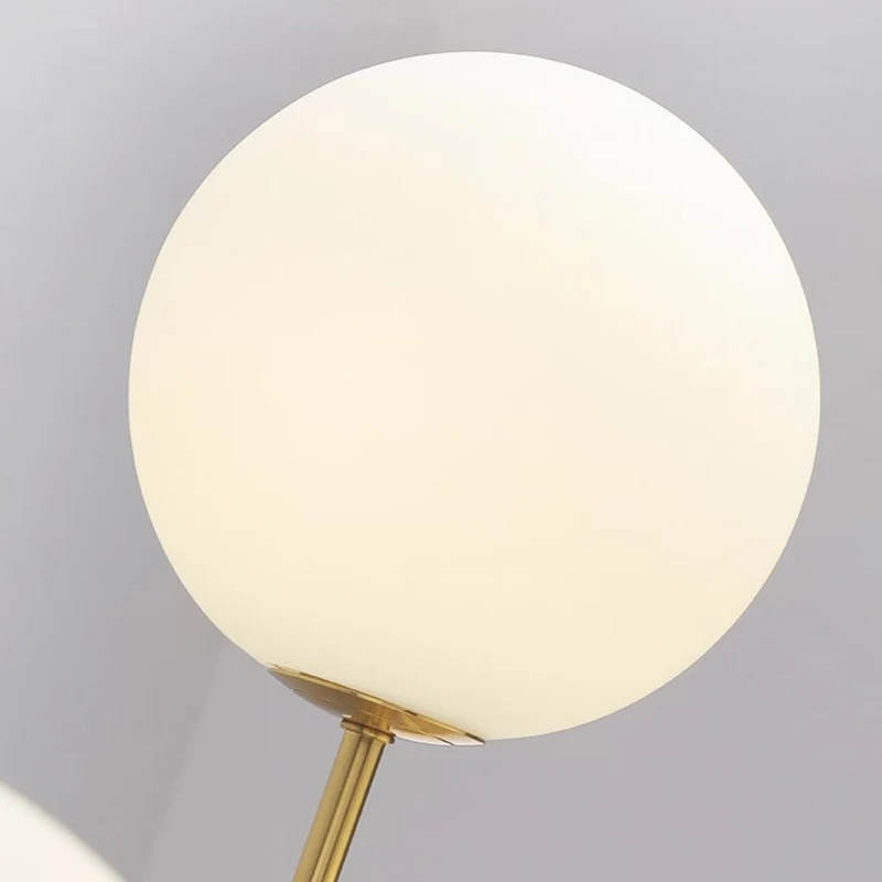 Glazen Bol Kroonluchter Nordic Modern IJzer Hanglamp Verstelbaar Licht Woonkamer Slaapkamer Eetkamer | Sansoti