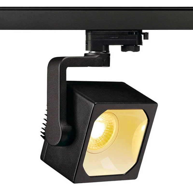 Euro Cube LED Spot für 3 Phasen Schiene 60° 4000K CRI90 Schwarz