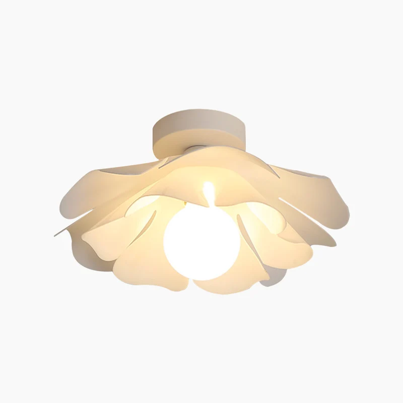 Plafondlamp Bloem Semi-Flush Acryl Wit Modern LED Verlichting Slaapkamer Woonkamer Scandinavisch Design | Sansoti