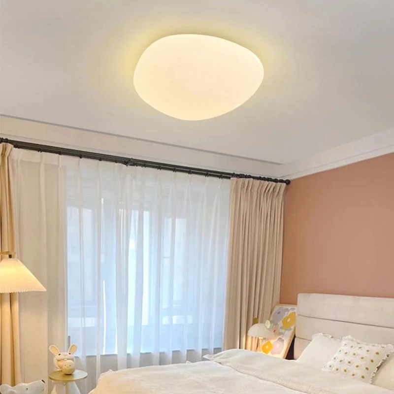 Plafondlamp Organisch Wit Acryl Dimbaar met Afstandsbediening Stervorm LED Modern Slaapkamer Woonkamer | Sansoti