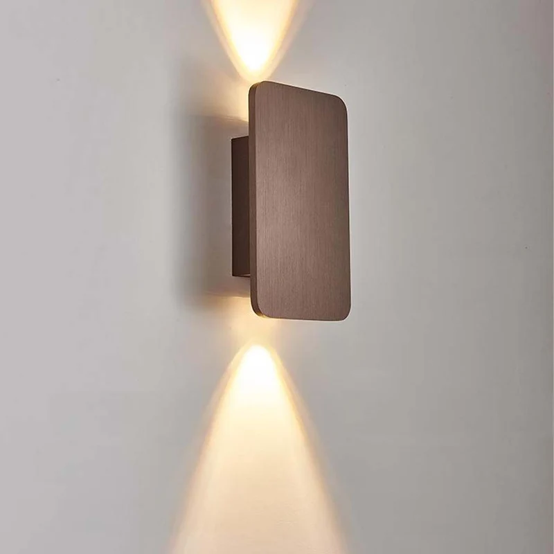 Moderne Rechthoekige LED Wandlamp Aluminium Minimalistisch Design 5 Kleuren Sfeerverlichting Gang Woonkamer | Sansoti