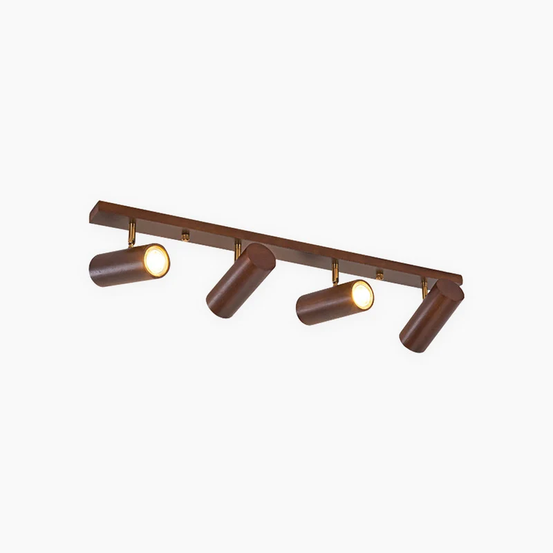 Verstelbare LED Railspot Hout Plafond Wand Verlichting Natuurlijk Design Sfeervolle Accentverlichting Woonruimtes | Sansoti