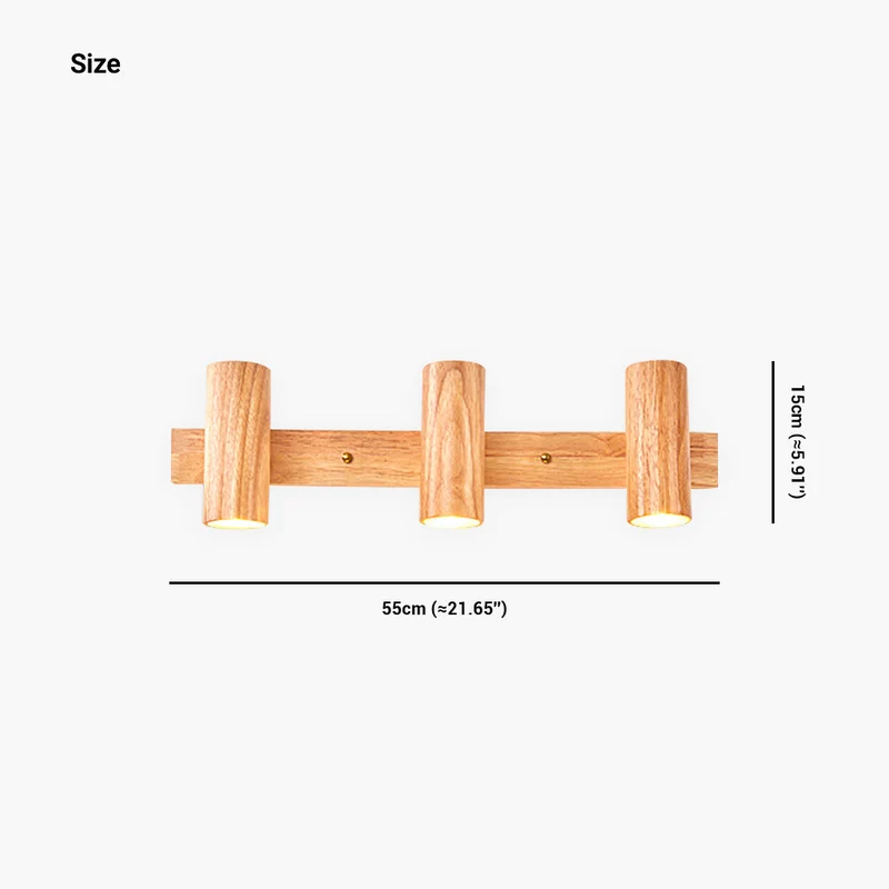 Verstelbare LED Railspot Hout Plafond Wand Verlichting Natuurlijk Design Sfeervolle Accentverlichting Woonruimtes | Sansoti