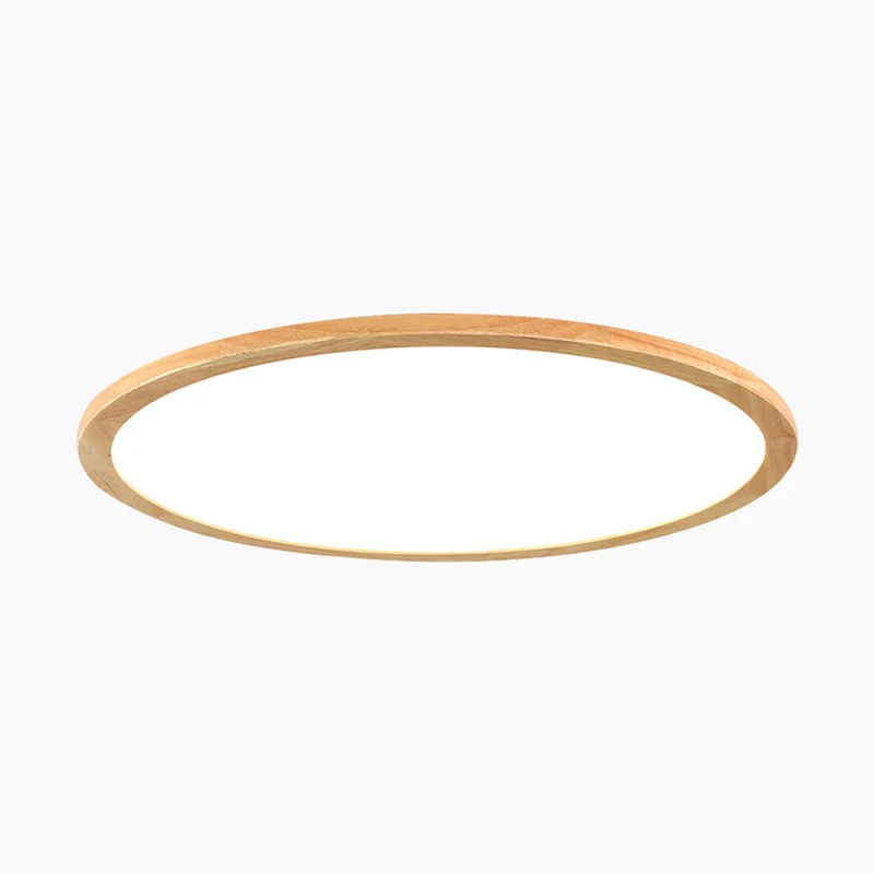 Ultradunne Houten Plafondlamp Full Spectrum LED Dimbaar met Instelbare Kleurtemperatuur Modern Scandinavisch | Sansoti