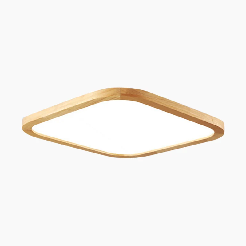 Ultradunne Houten Plafondlamp Full Spectrum LED Dimbaar met Instelbare Kleurtemperatuur Modern Scandinavisch | Sansoti