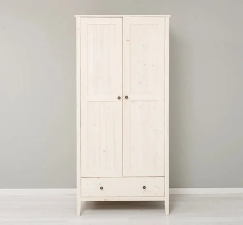 Casa Padrino Kleiderschrank im Landhausstil mit 2 Türen, 95 x 55 x 200 cm