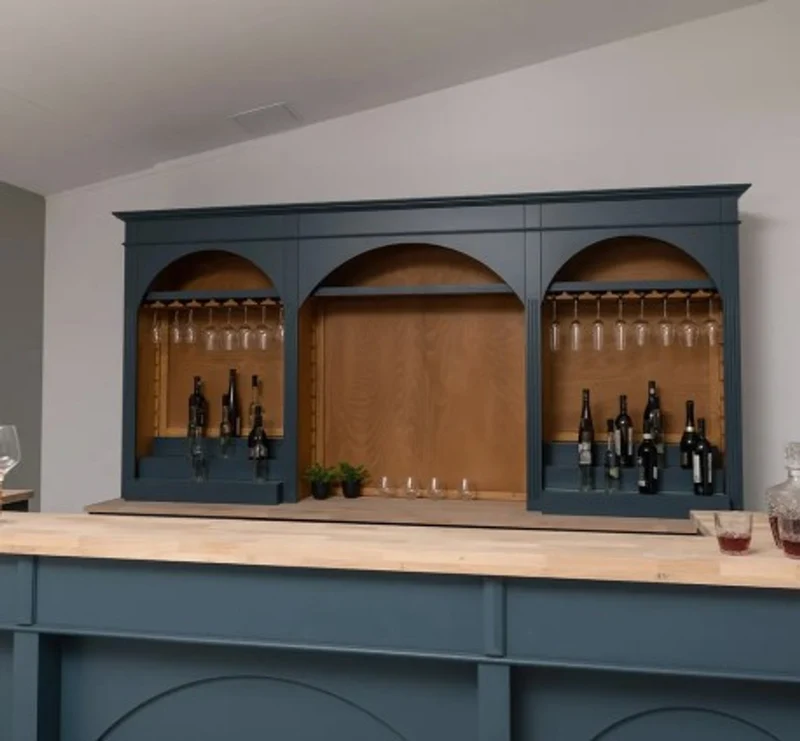 Casa Padrino Theke im Landhausstil, 300 x 80 x 115 cm