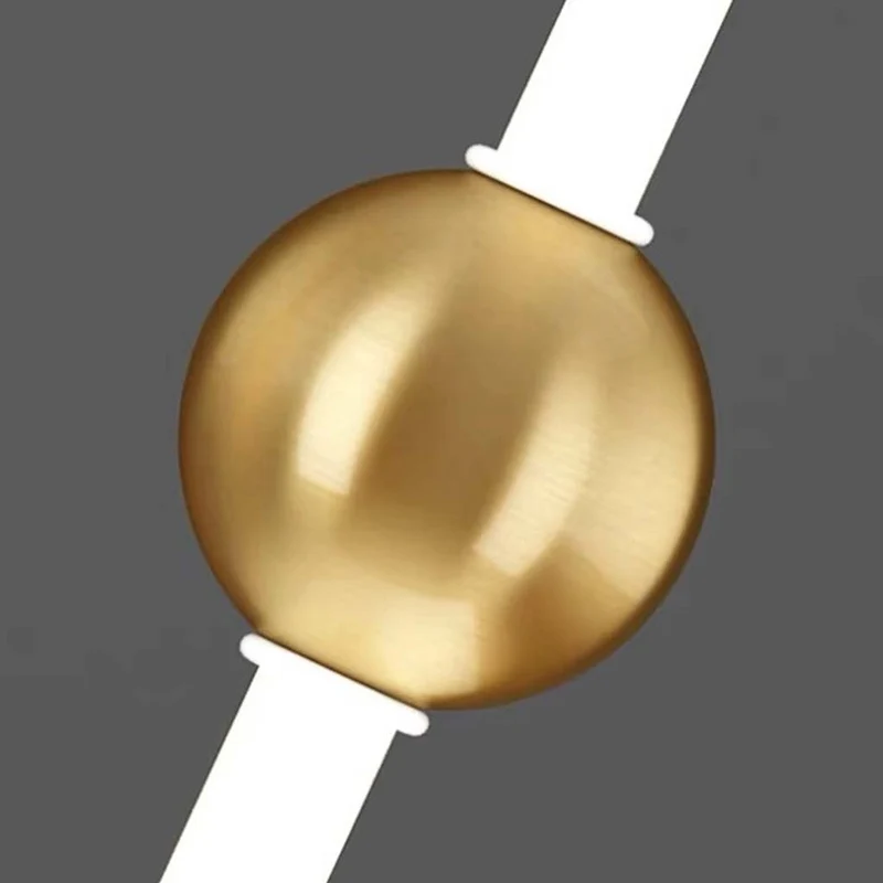 Lineaire Hanglamp LED met Glazen Bol IJzer Dimbaar Scandinavisch Modern Design Eetkamer Woonkamer Verlichting | Sansoti