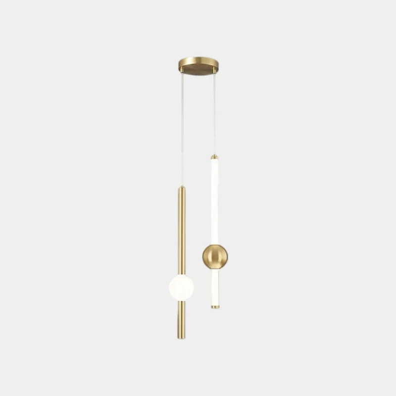 Lineaire Hanglamp LED met Glazen Bol IJzer Dimbaar Scandinavisch Modern Design Eetkamer Woonkamer Verlichting | Sansoti