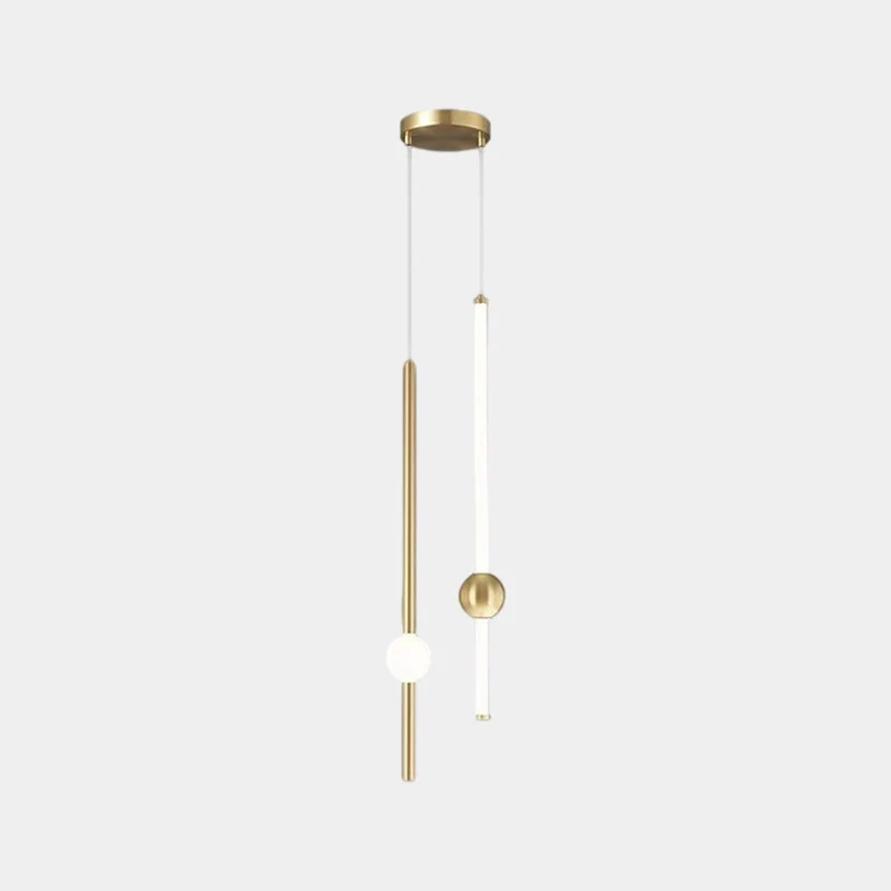 Hanglamp LED Lineair IJzer Glas Modern Minimalistisch Scandinavisch Design Eethoek Slaapkamer Woonkamer | Sansoti