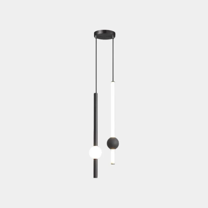 Hanglamp LED Lineair IJzer Glas Modern Minimalistisch Scandinavisch Design Eethoek Slaapkamer Woonkamer | Sansoti