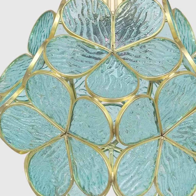 Hanglamp Bloemblaadjes Glas Messing Verstelbaar LED Verlichting Eetkamer Keuken Woonkamer Nordic Scandinavisch | Sansoti