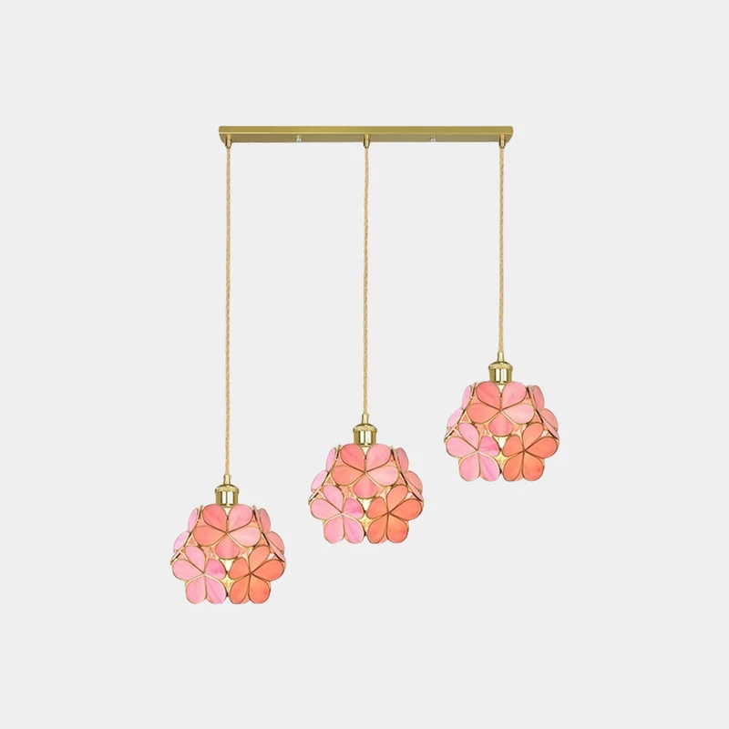Hanglamp Bloemblaadjes Glas Messing Verstelbaar LED Verlichting Eetkamer Keuken Woonkamer Nordic Scandinavisch | Sansoti
