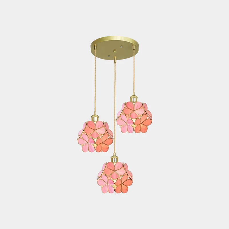 Hanglamp Bloemblaadjes Glas Messing Verstelbaar LED Verlichting Eetkamer Keuken Woonkamer Nordic Scandinavisch | Sansoti