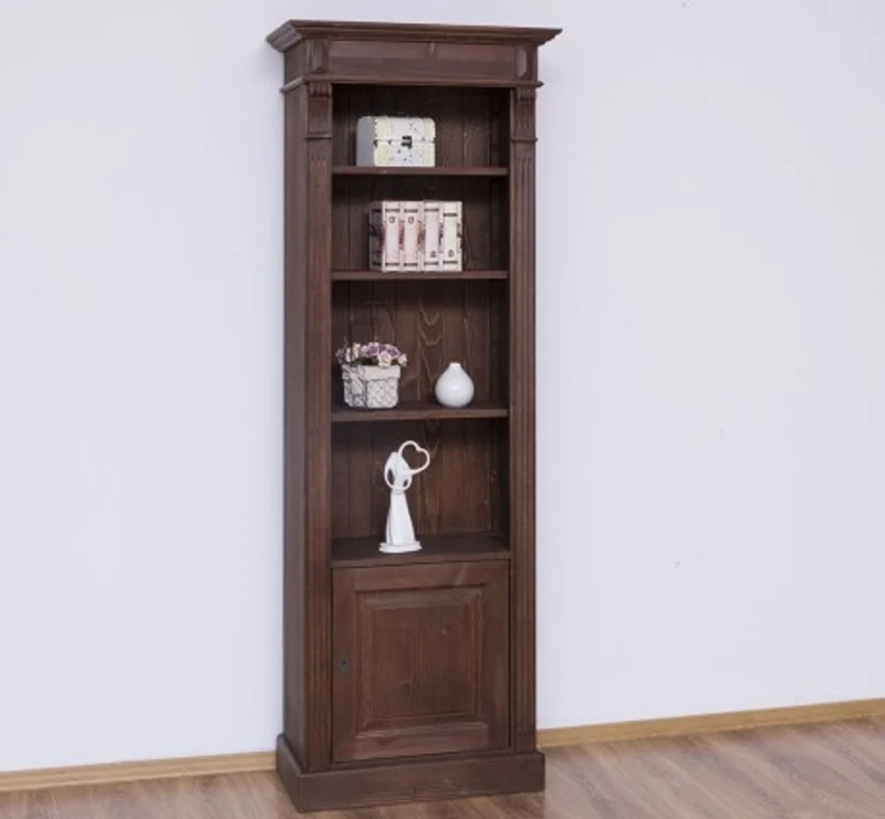 Casa Padrino Bücherregal im Landhausstil mit 1 Tür, 71 x 39 x 197 cm