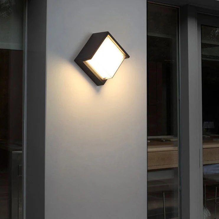 Wandlamp Voor Buiten LED Rond of Vierkant Zwart of Wit 3W-8W IP54 Gevel Terras Moderne Buitenverlichting | Sansoti