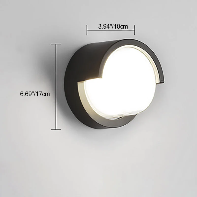 Wandlamp Voor Buiten LED Rond of Vierkant Zwart of Wit 3W-8W IP54 Gevel Terras Moderne Buitenverlichting | Sansoti